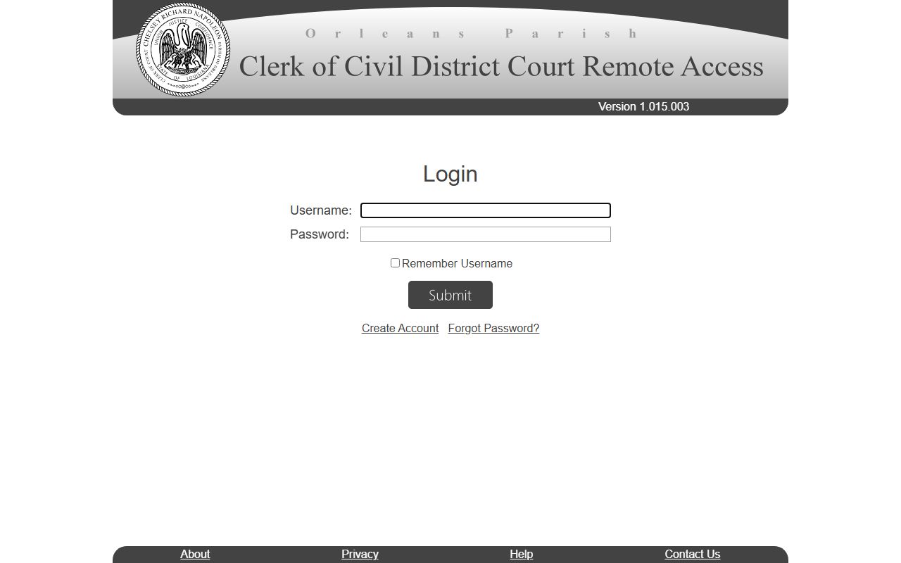 Orleans Parish civil and land records remote access court records portal