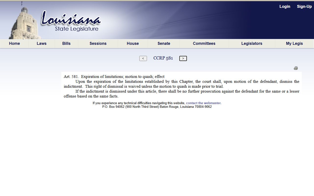 Orleans Parish court records expungement definitions statute