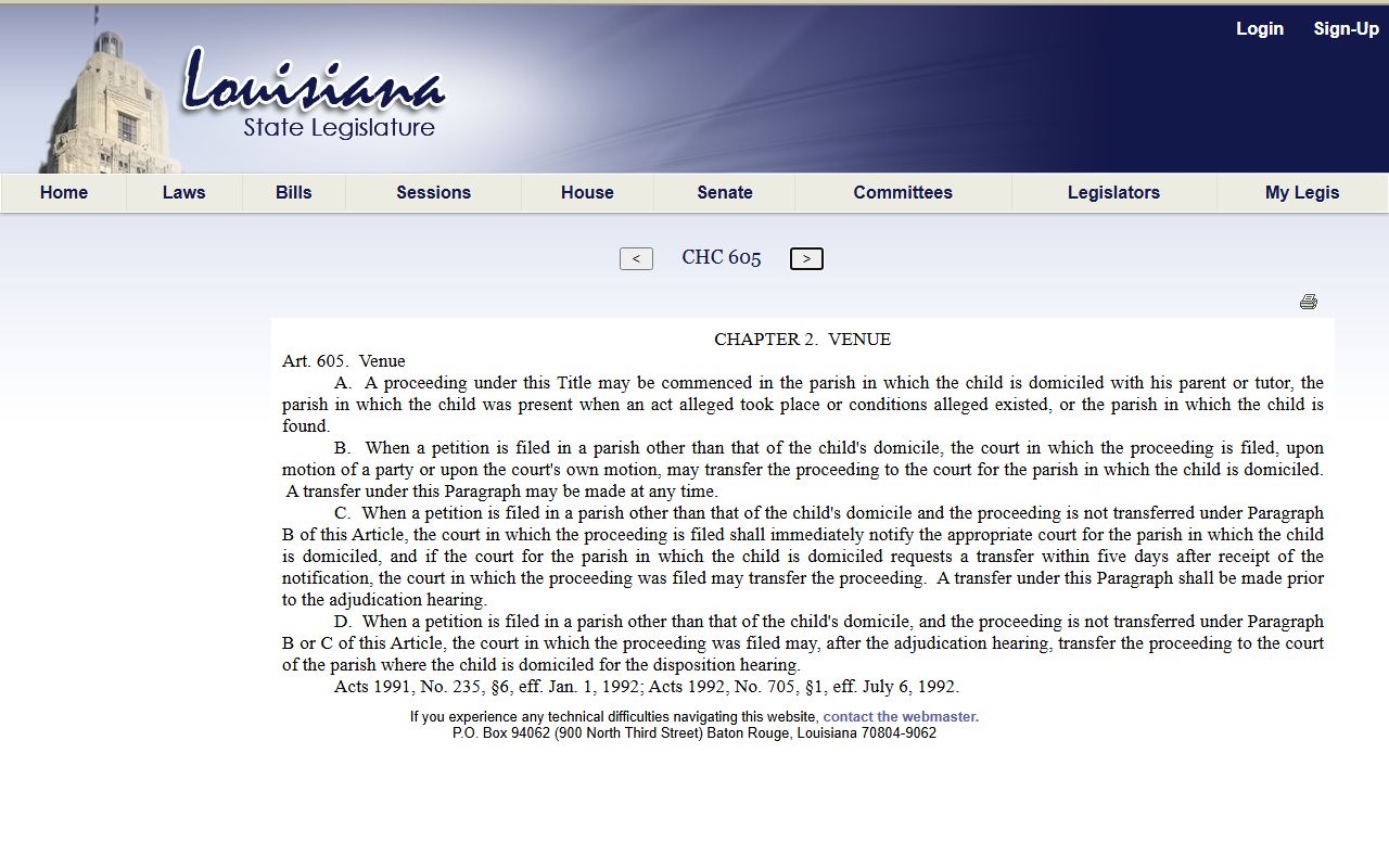Orleans Parish juvenile court records sealing statute