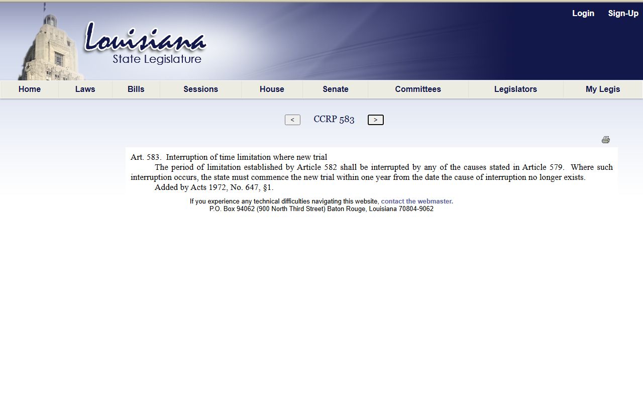 Orleans Parish misdemeanor court records expungement statute